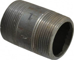 Value Collection - Schedule 80, 1-1/2" Diam x 2-1/2" Long Black Pipe Nipple - Threaded - Best Tool & Supply