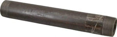 Value Collection - Schedule 80, 1-1/2" Diam x 12" Long Black Pipe Nipple - Threaded - Best Tool & Supply