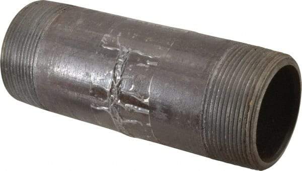 Value Collection - Schedule 80, 2" Diam x 6" Long Black Pipe Nipple - Threaded - Best Tool & Supply