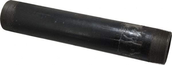 Value Collection - Schedule 80, 2" Diam x 12" Long Black Pipe Nipple - Threaded - Best Tool & Supply