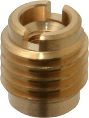 E-Z LOK - M5x0.8, Brass Knife Insert - 3/8" Drill, 3/8" Hole Diam, 1/2" Long, 5/8" Min Grip, M5 Hex - Best Tool & Supply