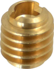 E-Z LOK - #4-40, Brass Knife Insert - 1/4" Drill, 1/4" Hole Diam, 3/8" Long, 1/2" Min Grip - Best Tool & Supply