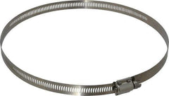 EVER-TITE Coupling Products - SAE Size 128, 2-1/2 to 8-1/2" Diam, Stainless Steel Worm Drive Clamp - 9/16" Wide, Material Grade 304 - Best Tool & Supply