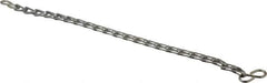 EVER-TITE Coupling Products - 0.105" Diam Stainless Steel Single Jack Chain w/S-Hooks - 30 Lb Load Limit, 14 Links per Foot, #12 - Best Tool & Supply