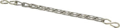 EVER-TITE Coupling Products - Stainless Steel Sash Chain w/S-Hooks - 55 Lb Load Limit, 7 Links per Foot, #6 - Best Tool & Supply