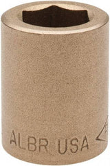 Ampco - 19/32", 1/2" Drive, Standard Hand Socket - 6 Points, 1-3/16" OAL, Aluminum Bronze - Best Tool & Supply