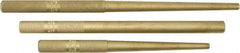 Mayhew - 3 Piece, 3/8 to 3/4", Drift Punch Set - Round Shank, Brass, Comes in Pouch - Best Tool & Supply