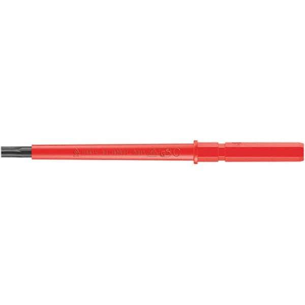 Wera - 9mm Drive T8 Torx Screwdriver Bit - 154mm OAL, Insulated - Best Tool & Supply