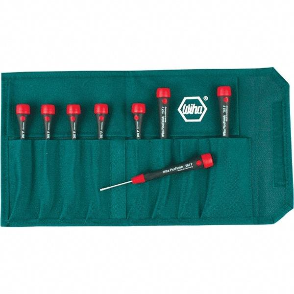 Wiha - 8 Piece Torx Screwdriver Set - Bit Sizes: Torx T1, T2, T3, T4, T5, T6, T-7 & T-8 - Best Tool & Supply