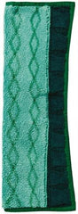 Rubbermaid - 17-1/2" Long x 12" Wide Microfiber Dust Mop Pad - Quick Connect, Green - Best Tool & Supply