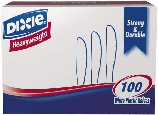 Dixie - Dixie Plastic Tableware, Heavyweight Knives - White - Best Tool & Supply