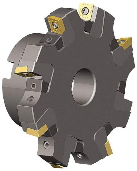 Kennametal - Arbor Hole Connection, 0.817" Cutting Width, 1.831" Depth of Cut, 6" Cutter Diam, 1-1/2" Hole Diam, 10 Tooth Indexable Slotting Cutter - KSSS Toolholder, SDCT, SDCW, SDET, SDPT Insert - Best Tool & Supply