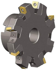 Kennametal - Arbor Hole Connection, 0.817" Cutting Width, 1.831" Depth of Cut, 6" Cutter Diam, 1-1/2" Hole Diam, 10 Tooth Indexable Slotting Cutter - KSSS Toolholder, SDCT, SDCW, SDET, SDPT Insert - Best Tool & Supply