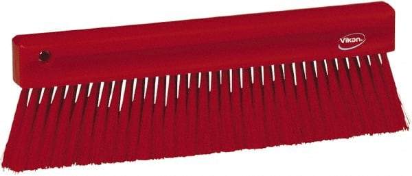 Vikan - Polyester Counter Brush - 2" Bristle Length, 11" Long x 1-1/4" Wide Head, Red - Best Tool & Supply