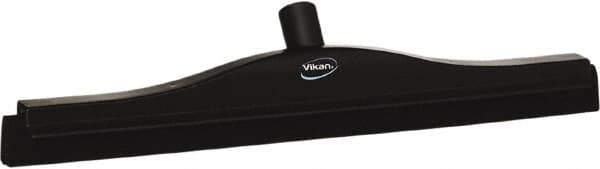 Vikan - 20" Foam Rubber Blade Bench Squeegee - Double Edge, Black, Plastic Holder - Best Tool & Supply