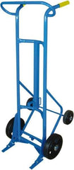 PRO-SOURCE - 1,000 Lb Load Capacity, 55 Gal Drum Hand Truck - 24" Wide x 60" High, 4 Wheels - Best Tool & Supply