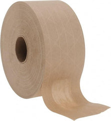 Made in USA - 3" x 150 Yd Natural (Color) Sealing Tape - Paper Backing, 5.3 mil Thick, Series SPIN3 - Best Tool & Supply