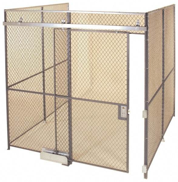 Folding Guard - 10' Long x 10" Wide, Woven Wire Room Kit - 3 Walls - Best Tool & Supply