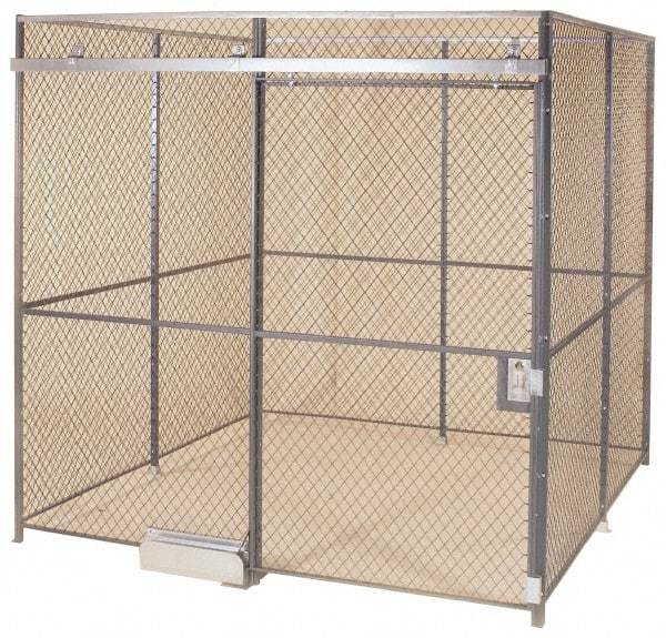 Folding Guard - 10' Long x 10" Wide, Woven Wire Room Kit - 4 Walls - Best Tool & Supply