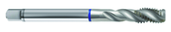 M8x1.0 6H 3-Flute PM Cobalt Blue Ring Semi-Bottoming 40 degree Spiral Flute Tap-Bright - Best Tool & Supply