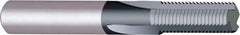 Vargus - 1/16-27 Thread, 1/4" Shank Diam, TiAlN Coating, Solid Carbide Straight Flute Thread Mill - 3 Flutes, 2.244" OAL, 1/16" Min Noml Diameter - Best Tool & Supply