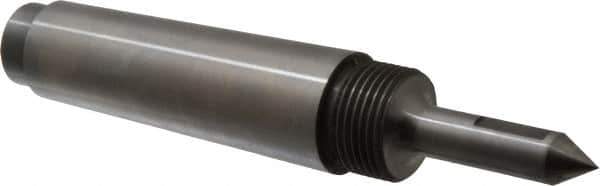 Riten - 1/2" Head Diam, Steel Long Point Solid Dead Center - 4MT Morse Taper, 1/2" Point Diam, 2" Point Length, 2-5/8" OAL - Best Tool & Supply