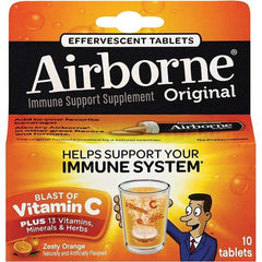 Airborne - Orange Flavor Immune Support Tablets - Vitamins/Supplements - Best Tool & Supply