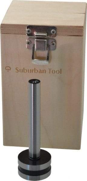 Suburban Tool - 1/2 Inch Cylinder Diameter, 1-7/16 Inch Base Diameter, 4-1/4 Inch High, Magnetic Base, Steel Cylinder Square - 0.0001 Inch Accuracy, Includes Wooden Storage Case - Best Tool & Supply