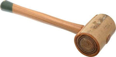 Garland - 2-1/2 Lb Head Weighted Rawhide Mallet - 14" Long Wood Handle - Best Tool & Supply