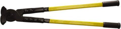 H.K. Porter - 32" OAL, 1,200 MCM Capacity, Cable Cutter - Oval Head, Rubber Grips Handle - Best Tool & Supply