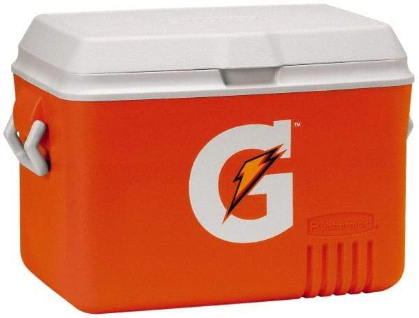 Gatorade - 48 Qt Ice Chest - Plastic, Orange/White - Best Tool & Supply