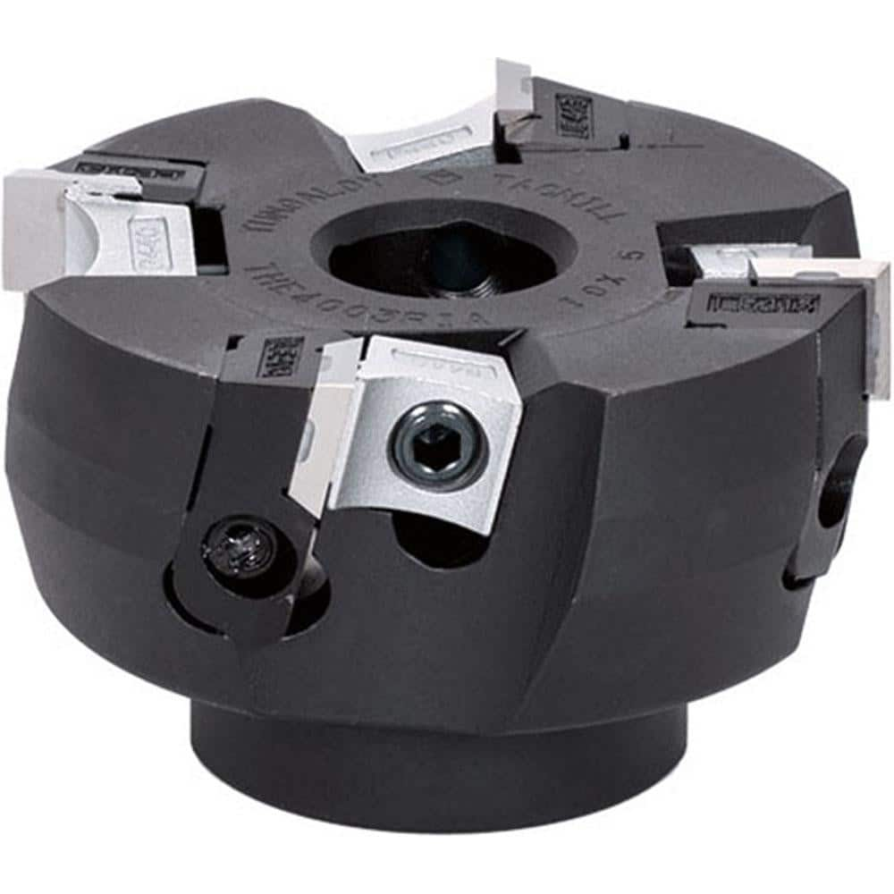 Indexable Chamfer & Angle Face Mills; Minimum Cutting Diameter (mm): 80.00; Maximum Cutting Diameter (mm): 81.33; Maximum Depth of Cut (mm): 6.00; Arbor Hole Diameter (mm): 25.40; Lead Angle: 86; Compatible Insert Size Code: SEEN42ZFR; Cutter Style: THE;