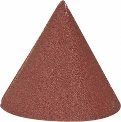 Superior Abrasives - 1-1/2" Diam 120 Grit 60° Included Angle Cone Center Lap - Aluminum Oxide, Fine Grade, Lock Nut Mount - Best Tool & Supply