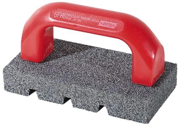 Norton - 20 Grit Silicon Carbide Rectangular Roughing Stone - Very Coarse Grade, 3-1/2" Wide x 8" Long x 1-1/2" Thick - Best Tool & Supply