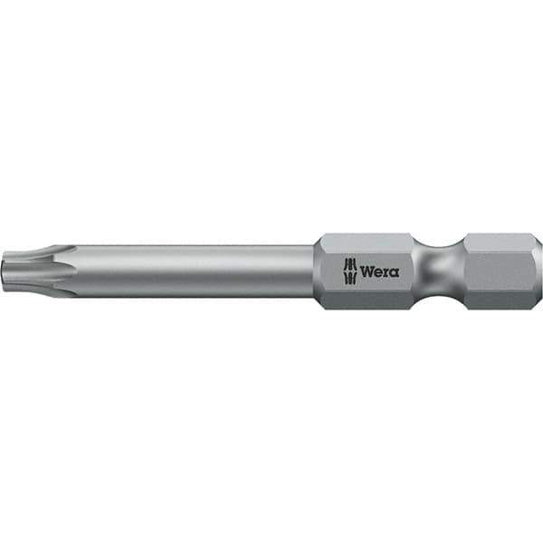 Wera - 6mm Drive IPR1 Tamperproof Torx Screwdriver Bit - 50mm OAL, Power Bit - Best Tool & Supply