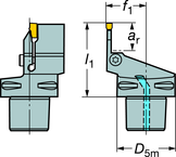 C4-LF151.23-27055-20 Capto® and SL Turning Holder - Best Tool & Supply