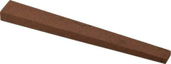 Norton - 4" Long x 1/2" Wide x 1/4" Thick, Aluminum Oxide Sharpening Stone - Taper, Medium Grade - Best Tool & Supply