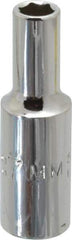 Proto - 3/8" Drive, Deep Hand Socket - 6 Points, 2-1/8" OAL, Chrome Finish - Best Tool & Supply