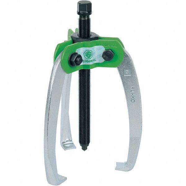 KUKKO - 3 Jaw, 1/2" to 6-3/8" Spread, 8-1/2 Ton Capacity, Jaw Puller - For Bearings, Gears, Discs - Best Tool & Supply