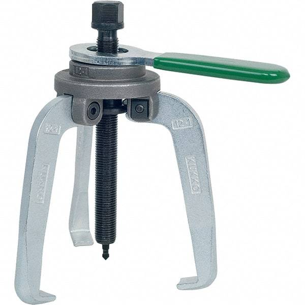 KUKKO - 3 Jaw, 1" to 3-7/8" Spread, 8-1/2 Ton Capacity, Jaw Puller - 3-7/8" Reach, For Bearings, Gears, Discs - Best Tool & Supply