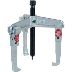 KUKKO - 3 Jaw, 1-1/2" to 7-7/8" Spread, 7-1/2 Ton Capacity, Reversible Puller - 5-7/8" Reach, For Bearings, Gears, Discs, Bushings, Seals - Best Tool & Supply