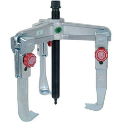 KUKKO - 3 Jaw, 1-1/2" to 13-3/4" Spread, 11 Ton Capacity, Reversible Puller - 7-7/8" Reach, For Bearings, Gears, Discs, Bushings, Seals - Best Tool & Supply