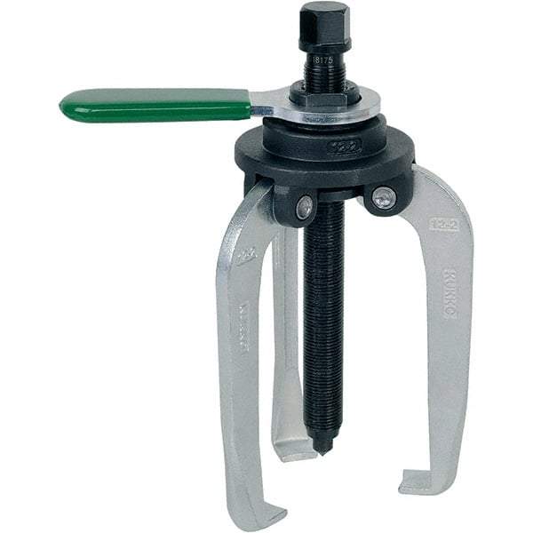 KUKKO - 3 Jaw, 1-1/2" to 5-7/8" Spread, 9-1/2 Ton Capacity, Jaw Puller - 5-7/8" Reach, For Bearings, Gears, Discs - Best Tool & Supply