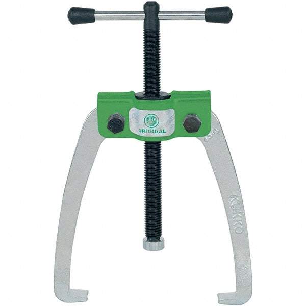 KUKKO - 2 Jaw, 1/4" to 3-3/16" Spread, 1 Ton Capacity, Jaw Puller - 3-3/16" Reach, For Bearings, Gears, Discs - Best Tool & Supply