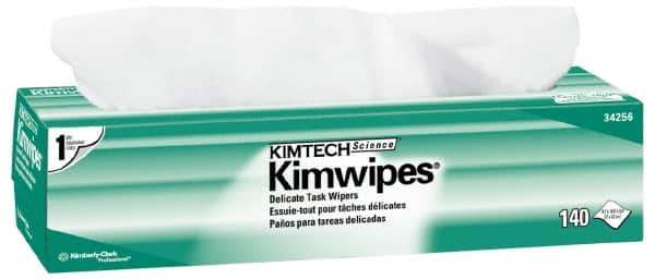 Kimtech - Dry Clean Room/Lab/Critical Task Wipes - Pop-Up, 16-5/8" x 14-3/4" Sheet Size, White - Best Tool & Supply