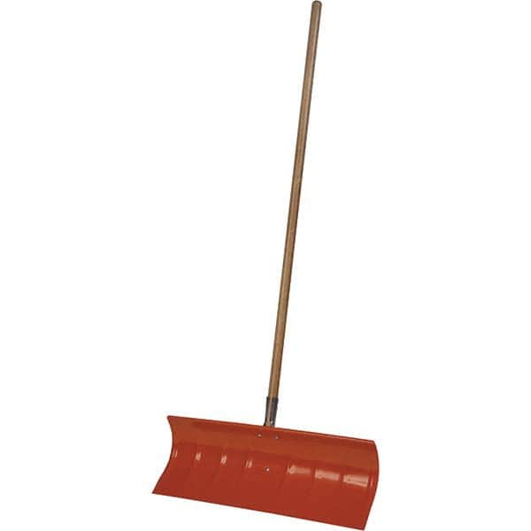 25″ Steel Snow Shovel 49″ Straight Wood Handle