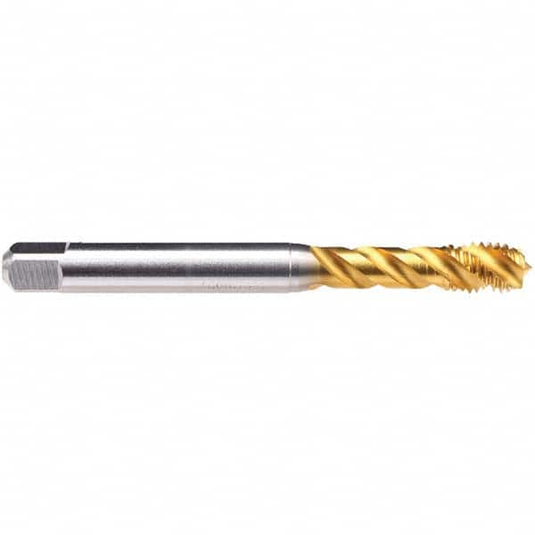 Emuge - M8x1.25 Metric 0 Flute D5 2-3 P Spiral Flute Tap - Best Tool & Supply