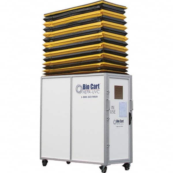 Air-Care - 36" Wide x 36" High x 75" Deep, Air Cleaner Containment Cart - Best Tool & Supply