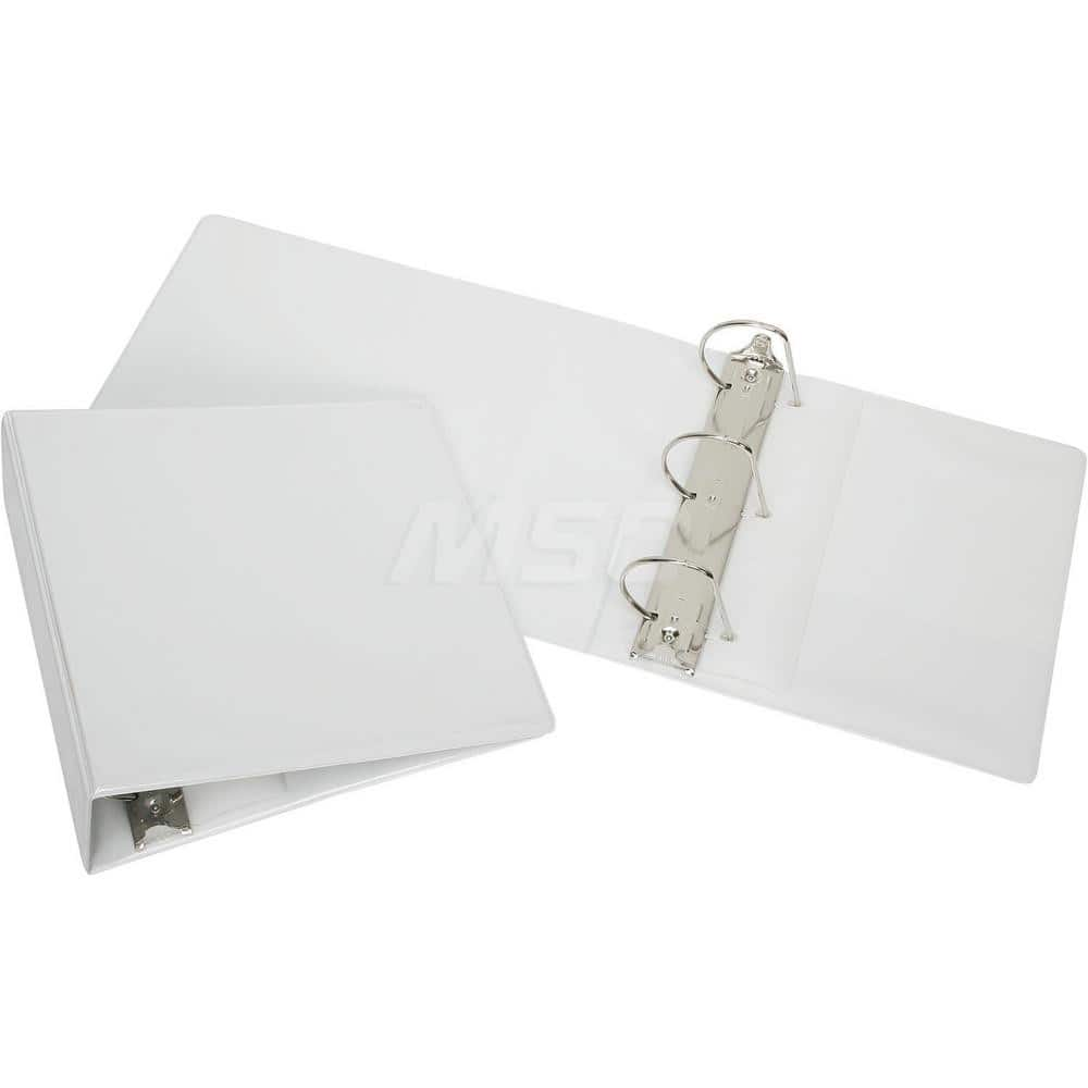 Ring Binders; Binder Type: 3 Hole Binder; Capacity: 4″; Color: White; Material: Vinyl; Size: 8-1/2 x 11; Minimum Order Quantity: Vinyl; Material: Vinyl