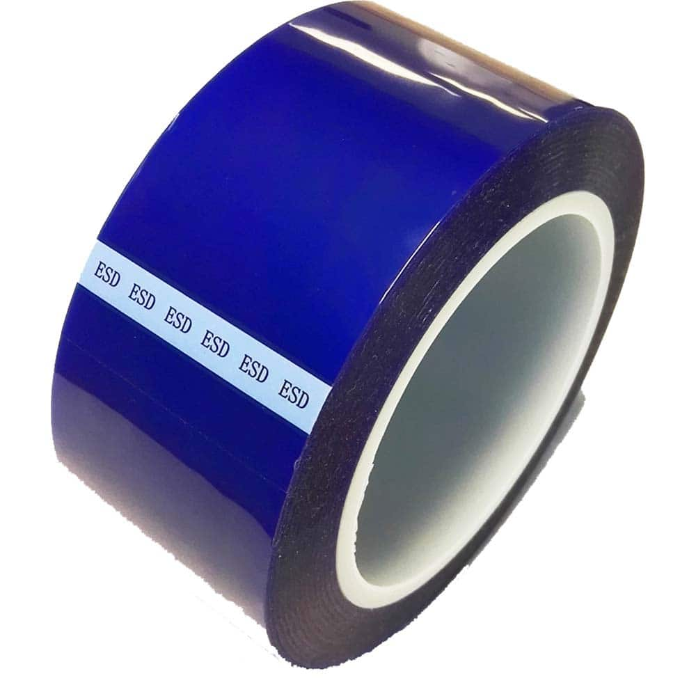 Bertech - Anti-Static Equipment Accessories; Type: ESD Polyester Tape ; Backing Material: Polyester (Film) ; Series: ESDBPT ; Tape Width (Inch): 9 ; Tape Length (Feet): 216.00 ; Tape Length (yd): 72.00 - Exact Industrial Supply